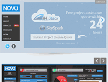 Tablet Screenshot of novo-int.com